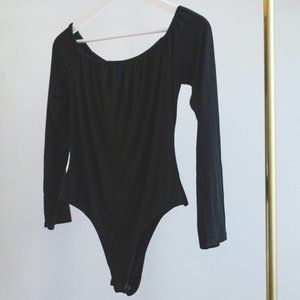 Black Bardot Bodysuit